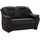 sit&more Couch Kunstleder 2-Sitzer Schwarz