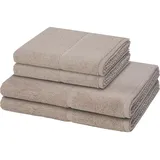 Möve Pearl Handtuch-Set (4-teilig) Handtücher 4 ct Grau