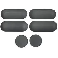 Evineo Ersatz-Set Puffer für Sitzring und Deckel Dusch-WC grau, BL001131,