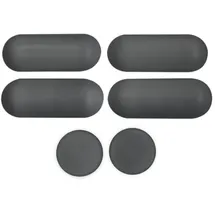 Evineo Ersatz-Set Puffer für Sitzring und Deckel Dusch-WC grau, BL001131,