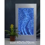 JVmoebel Wandpaneel Wandpaneel LED Wasserwand Wasser Blasen Wand Waterwall SOFORT, (1-tlg., Wasserwand) Made in Europa weiß