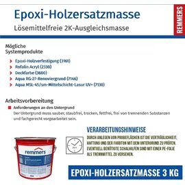 Remmers Epoxi-Holzersatzmasse grau 3 kg