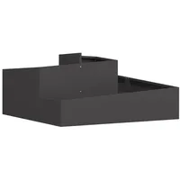 VidaXL Töpfe & Pflanzkübel Schwarz Metall Groß Dekorative Details