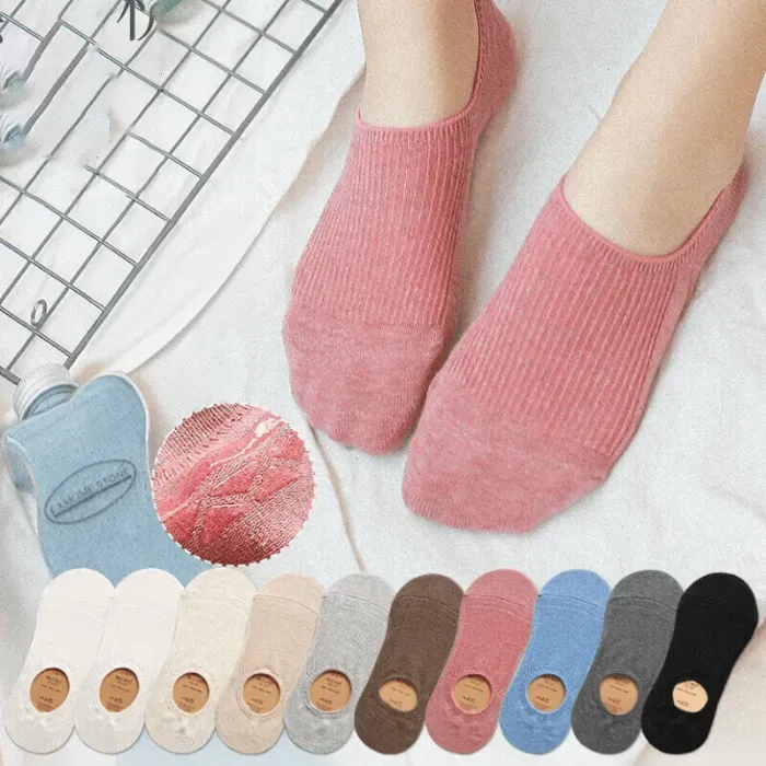 5 Paar Socken: Damensocken, Kinder-Bootsocken, Yogasocken, gemischte Farben