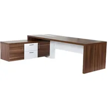 aea Eckschreibtisch Buche braun