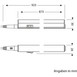 ledscom.de LED Unterbau-Leuchte Rigel 20,2W Farbtemperatur einstellbar 87,3 cm 2 St.