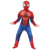 Deluxe Spiderman Kostüm - S - 4-5 Jahre