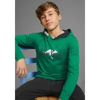 KangaROOS Kapuzenshirt Hoodie Logo-Print Grün 152/158