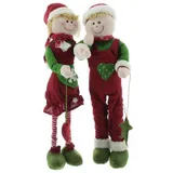 Boltze Weihnachtsfigur Pia und Pit 30 cm bunt