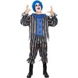 Funidelia | Horrific Clown Costume with Wig for Men für Herren Clowns, Killer Clown, Halloween, Horror - Kostüm für Erwachsene & Verkleidung für Partys, Karneval & Halloween - Größe XL - Rot