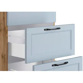 kochstation Winkelküche L-Form KS-Lana 240 cm blau