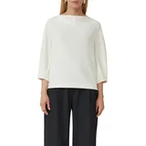 s.Oliver Sweatshirt Wasserfall Ausschnitt Weiß 38