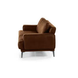 W.Schillig Couch Lederbezug 2-Sitzer Braun