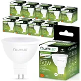 Lumiled GU5.3 LED Lampen Leuchtmittel 10 Stück Set, MR16 6W 50W 4000K Neutralweiß 580 Lumen 120° Abstrahlwinkel Spots warm Reflektorlampen