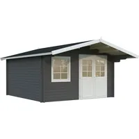 Palmako Gartenhaus Britta 14,6 m2 - 40 mm Grau