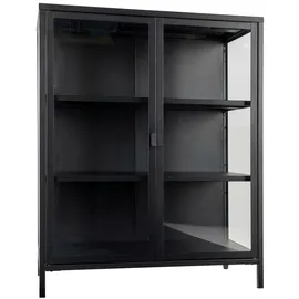 House Nordic Vitrine BRISBANE 80 x 40 x 101,5 cm Schwarz