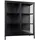 House Nordic Vitrine BRISBANE 80 x 40 x 101,5 cm Schwarz