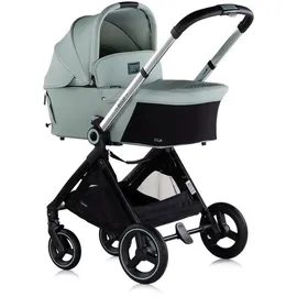 Chipolino Kinderwagen Elite 3 in 1 i-Size Babyschale Sportsitz Babywanne Tasche grün - Grün