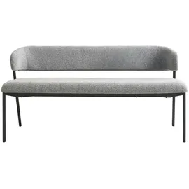 Schöner Wohnen Sitzbank Polsterbank Grau 163 x 80 x 56 cm