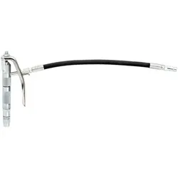 Schmierfettpistole flexibles Rohr 1/4" Drehgelenk, 4-Backen-Schmierkopf