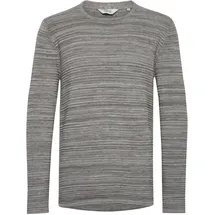 !Solid Rundhalspullover grau XL