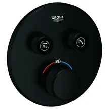 Grohe Grohtherm Smartcontrol Fertigmontageset rund matt black 291192430
