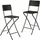 Relaxdays Barhocker klappbar 44 x 115 x 63 cm Schwarz