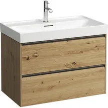 Laufen MEDA Waschtischunterbau, 2 Schubladen, wildeiche
