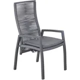 LC Garden Diwo Gartenstuhl 63 x 57 x 107 cm grau 1 St.