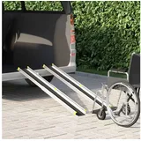 vidaXL Rampe für Rollstühle 270 kg 2 pcs Schwarz 152 x 19 x 5,5 cm
