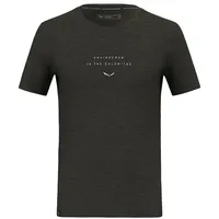 Salewa Eagle Eitd Am Kurzarm-t-shirt - Dark Olive -
