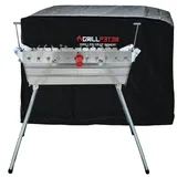 Grillpeter Mangal Ararat 2 mm Schaschlikgrill + 11er Drehspieß Haube Motor