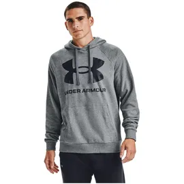 Under Armour Rival Fleece Big Logo Hoodie Herren 012 pitch gray light heather/black S