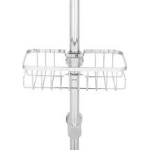 Wenko Duschablage Floresta eckig Metall Silber 6 cm