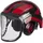 protos® Forsthelm / Schutzhelm Kox Edition mit Gehörschutz und Visier Integral Forest Schwarz/rot Onesize
