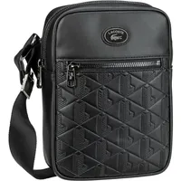 Lacoste Nomogramme Umhängetasche Leder 16 cm noir