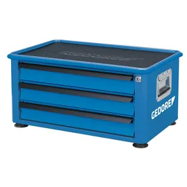 Gedore Werkzeugtruhe 3 Schubladen Stahl blau