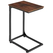 Tectake Beistelltisch Braun Holz Metall 30 x 63 x 40 cm