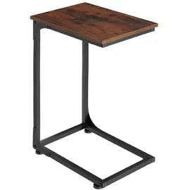 Tectake Beistelltisch Braun Holz Metall 30 x 63 x 40 cm