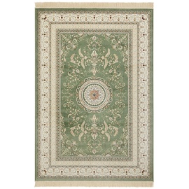 NOURISTAN Teppich »Antik Negar«, rechteckig, Orientalisch mit Fransen, Orient, Wohnzimmer, Schlafzimmer, Esszimmer, grün