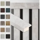Hexim - Akustikpaneele Zubehör Abschlussleiste Lamellen mdf Wandverkleidung: Chicago Concrete, 137.5cm