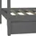 Homestyle4u Hausbett 90 x 200 cm Kiefer grau lackiert