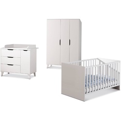 Transland Babyzimmer-Set Micha 3tlg. Dekor Weiß