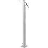 gardwell Wasserzapfsäule 93 cm Edelstahl gebürstet weiß