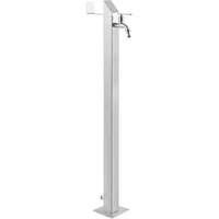 gardwell Wasserzapfsäule 93 cm Edelstahl gebürstet weiß
