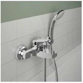 Ideal Standard Badearmatur Ceraplan Chrom Aufputz mit Handbrause-Set