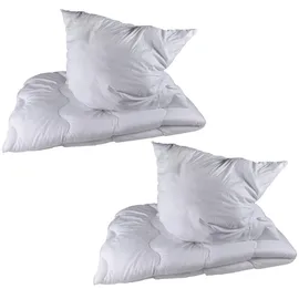Steinmann 2 Stück Premium Steppbettdecken Set, Steppbett 135 x 200 cm mit Kopfkissen 80 x 80 cm