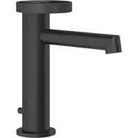 GESSI Anello, Waschtisch-Einhebelmischer, mit Ablaufgarnitur - schwarz matt