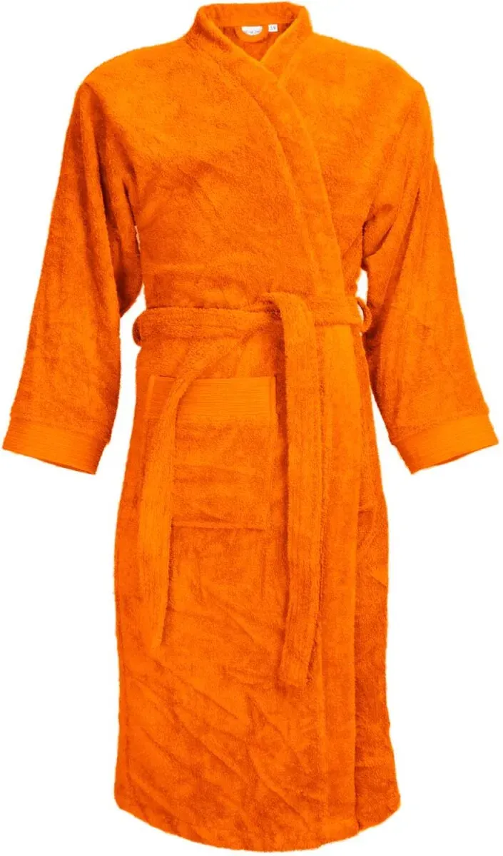 The One Towelling Unisex Bademantel T1-B orange XXL/3XL