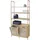 Mendler Bambus HWC-N83 Badschrank 168 x 81 x 33 cm Braun